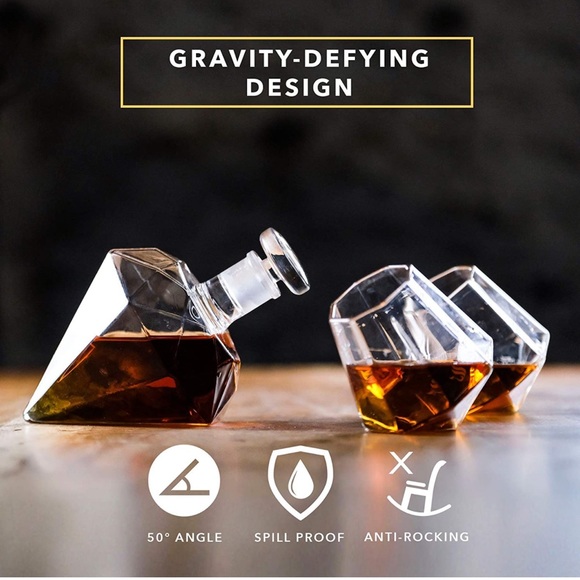 Diamond Decanter Set. Never used - Picture 2 of 9